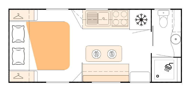 Nova Caravans Revivor floorplan 2 of 6