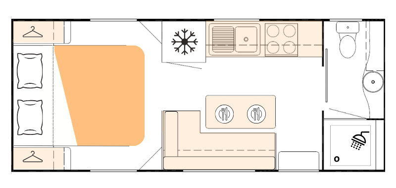 Nova Caravans Revivor floorplan 3 of 6