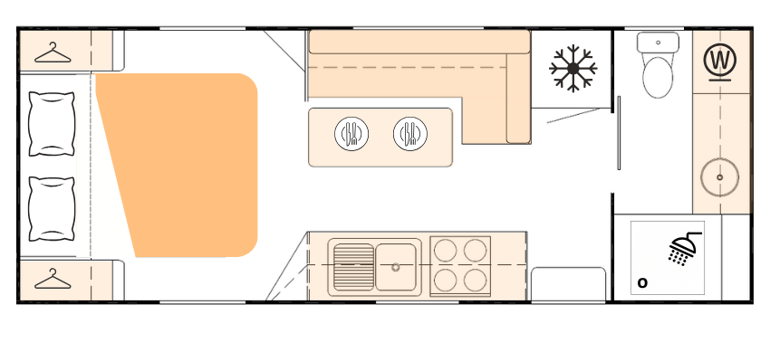 Nova Caravans Revivor floorplan 4 of 6