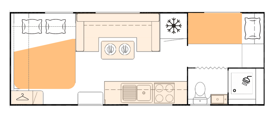 Nova Caravans Revivor floorplan 5 of 6