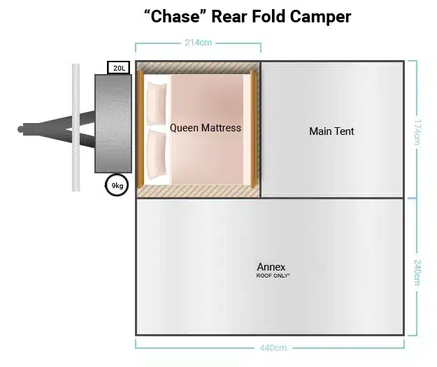 Platinum Campers Chase S5 floor plan