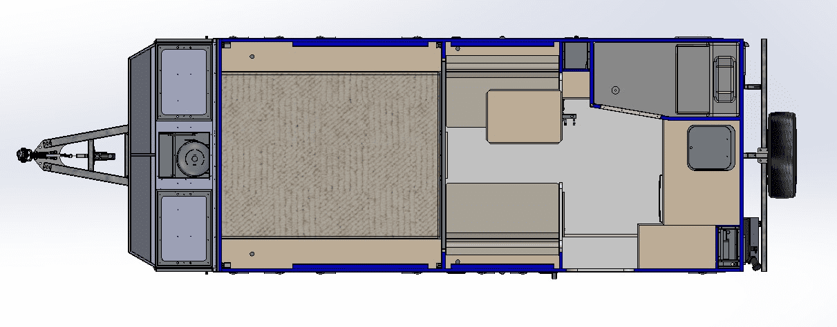 Red Centre Caravans Seisia Hybrid floorplan 1 of 2