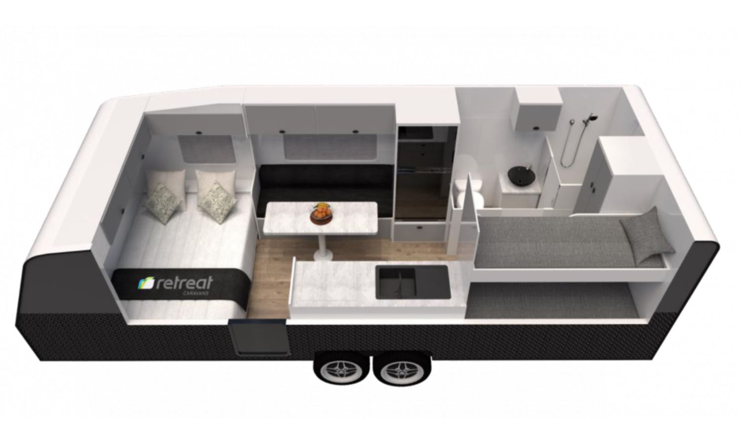Retreat Caravans Daydream floorplan 1 of 6