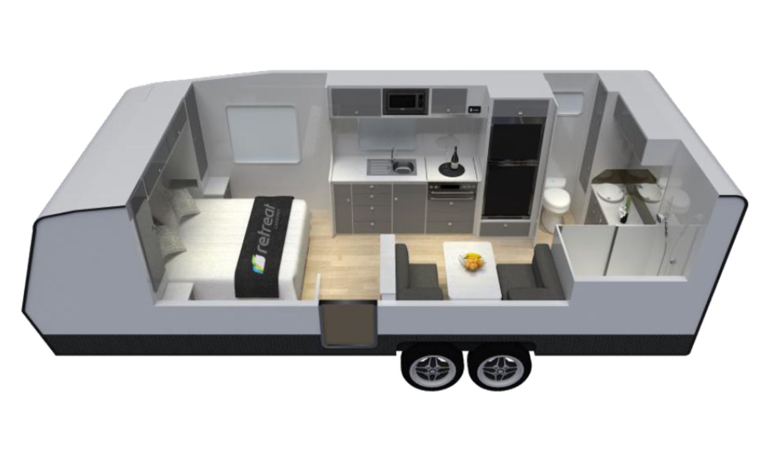Retreat Caravans Daydream floorplan 2 of 6