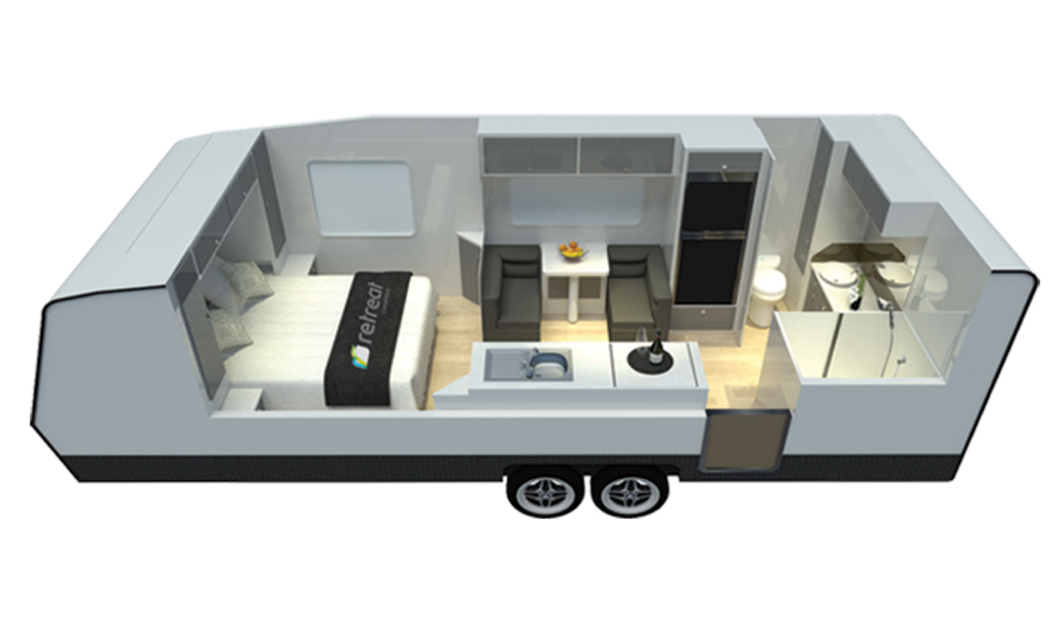 Retreat Caravans ERV floorplan 1 of 6