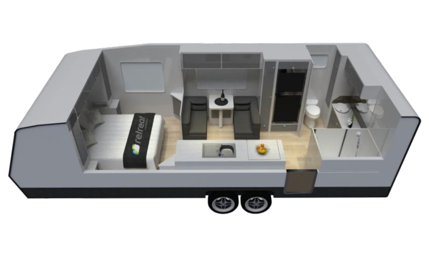 Retreat Caravans ERV floorplan 2 of 6