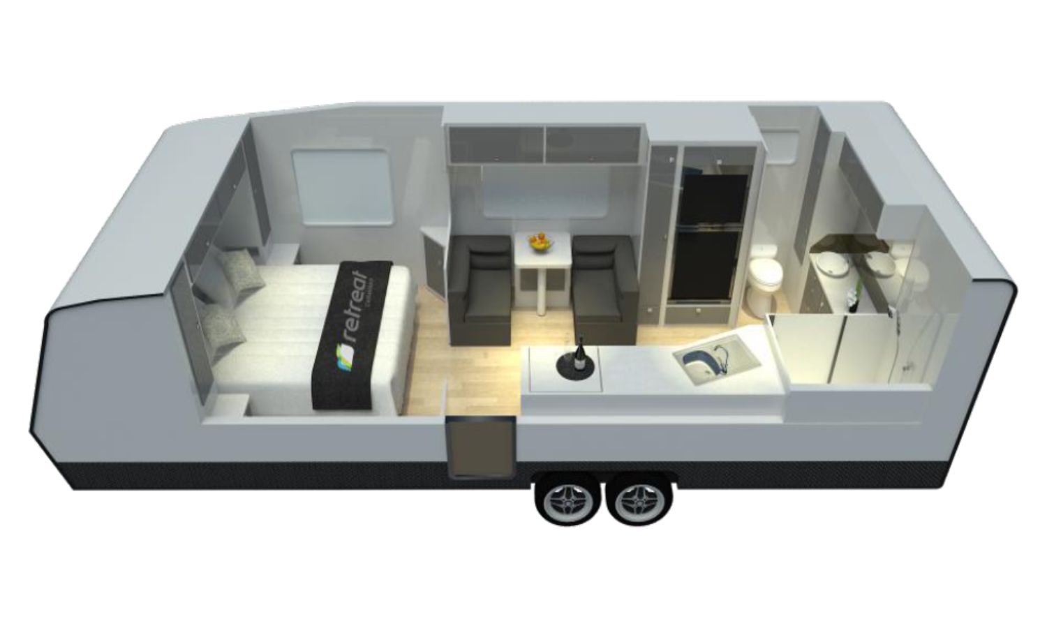Retreat Caravans ERV floorplan 3 of 6