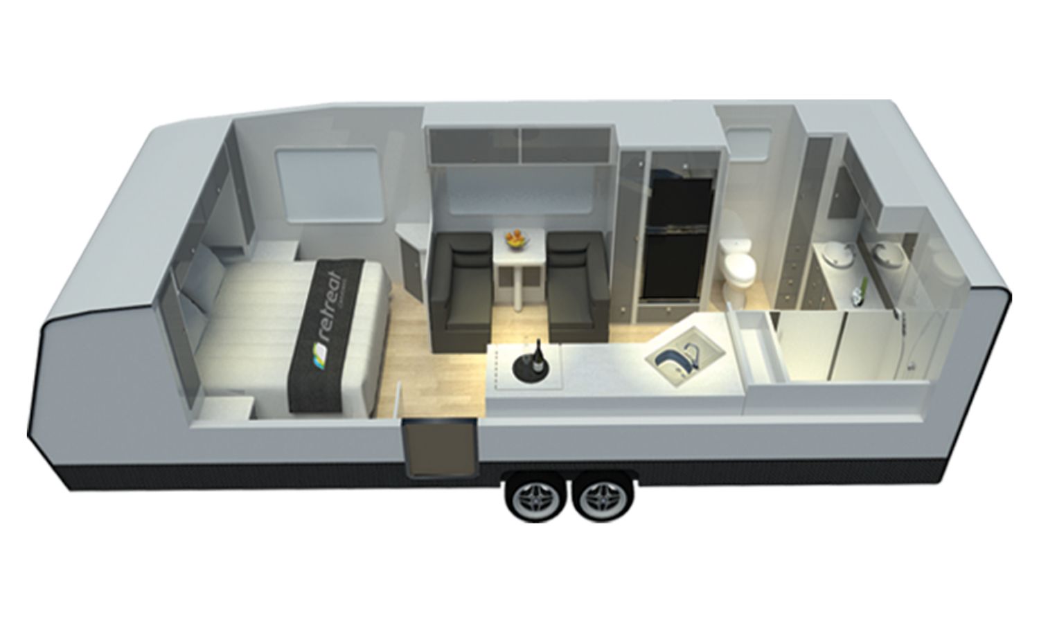 Retreat Caravans ERV floorplan 4 of 6