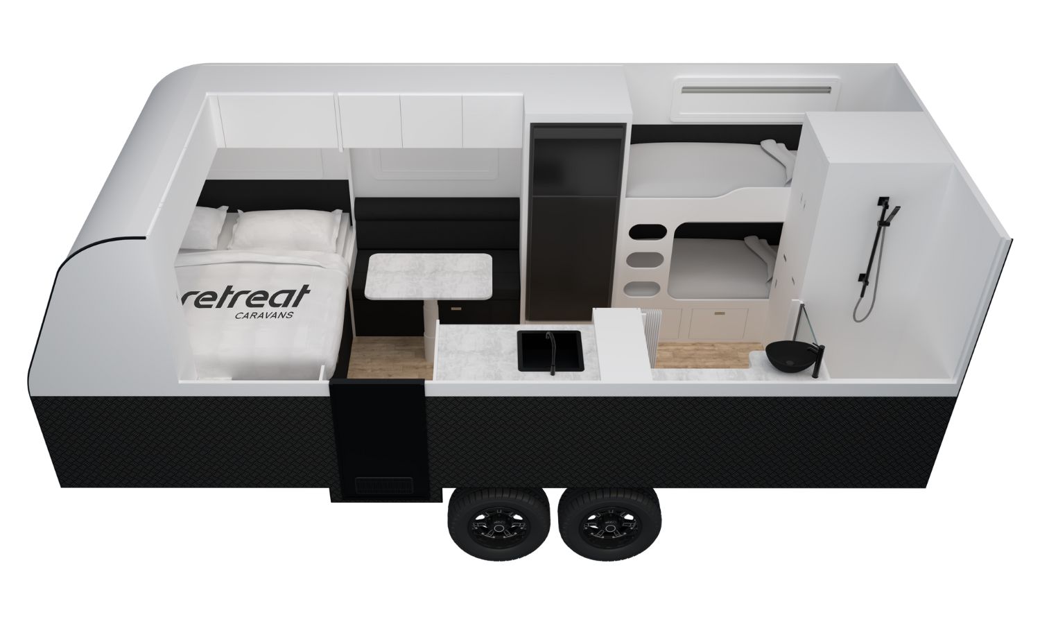 Retreat Caravans Fraser floorplan 1 of 6