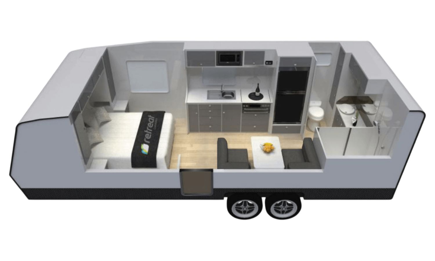 Retreat Caravans Fraser floorplan 2 of 6