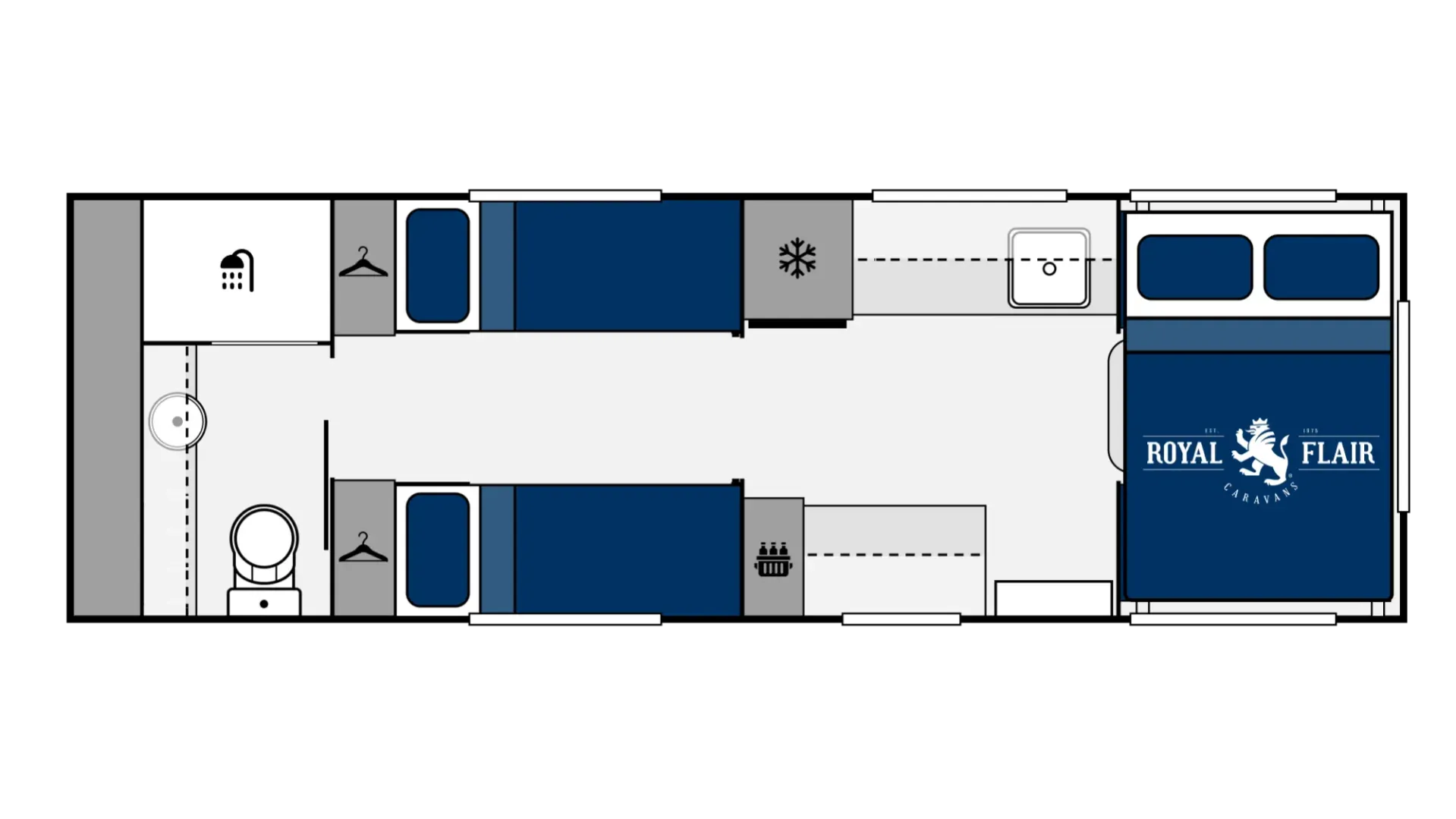 Royal Flair Caravans PD Series floorplan 17 of 17