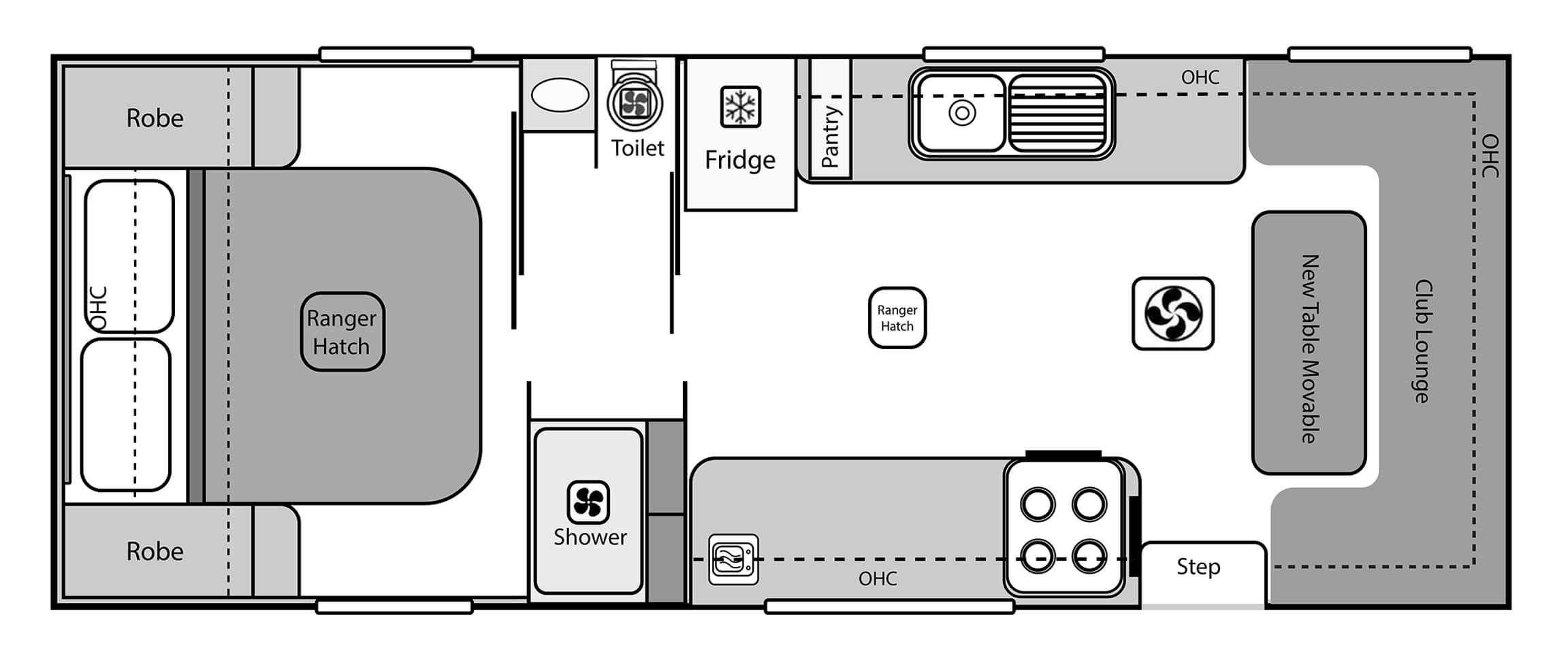 Silver Valley Caravans Eden floorplan