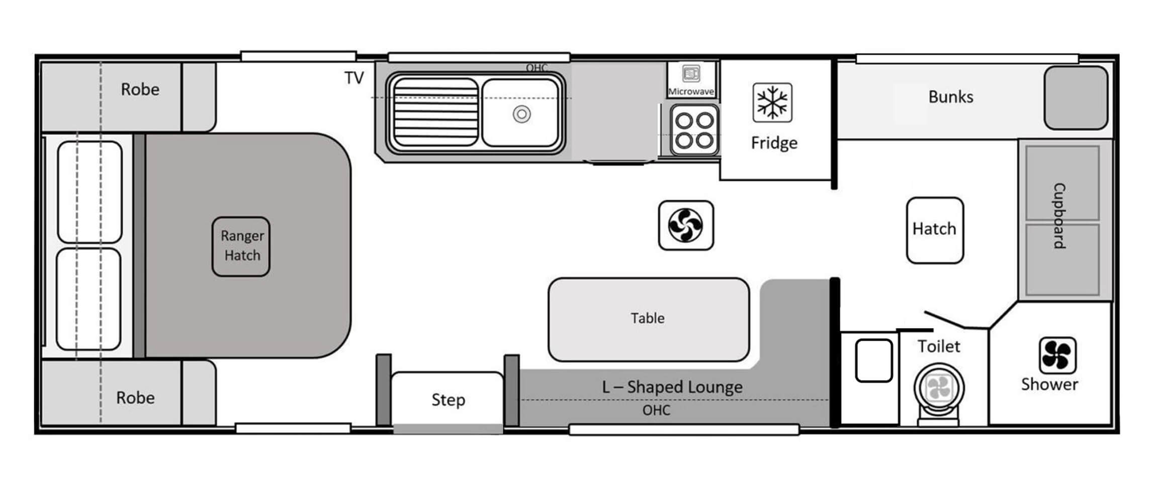 Silver Valley Caravans The Family Getaway floorplan