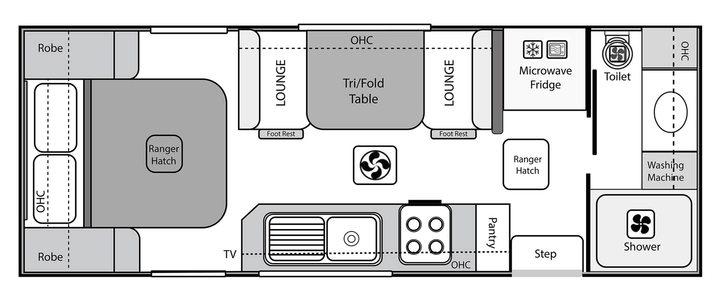 Silver Valley Caravans Indigo floorplan