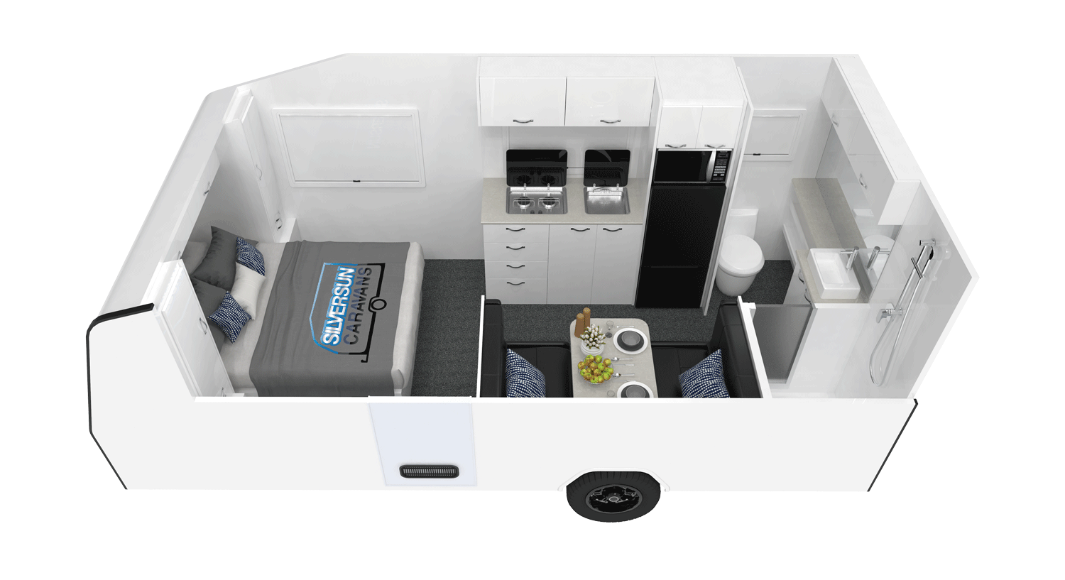 Silversun Caravans Saturn floor plan 1 of 2