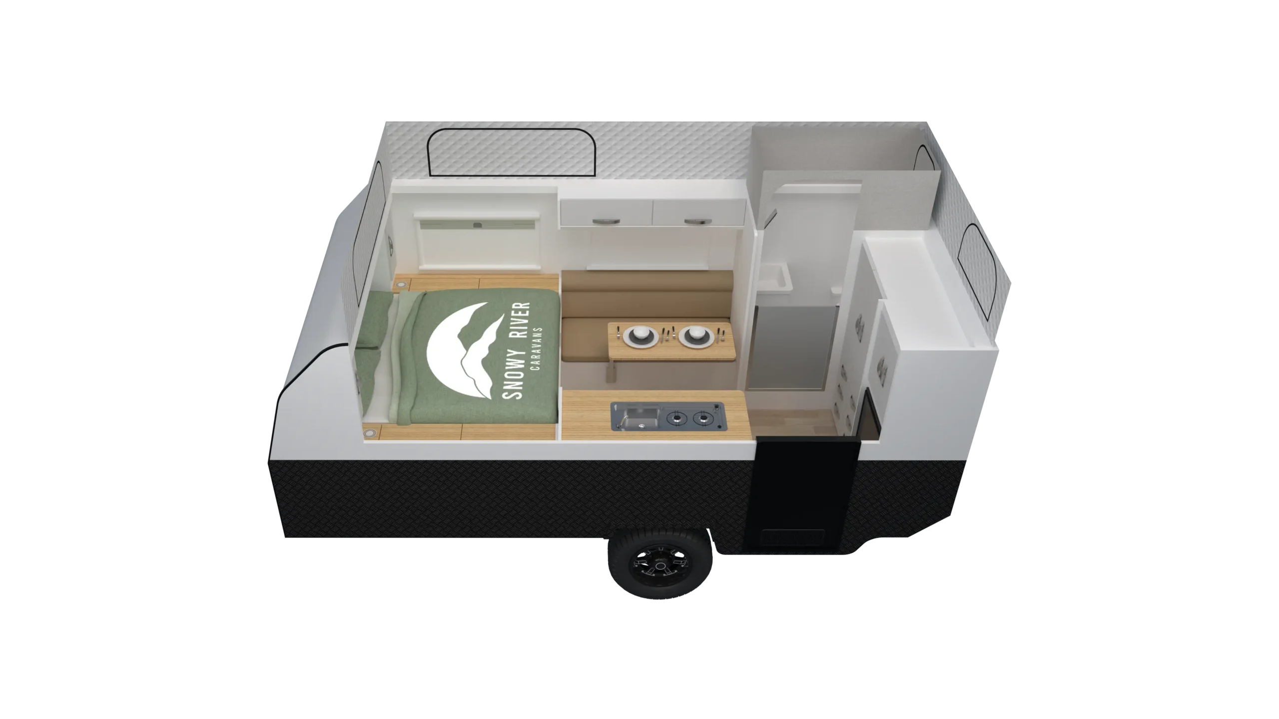 Snowy River Caravans SRH Hybrid Range floorplan 1 of 2