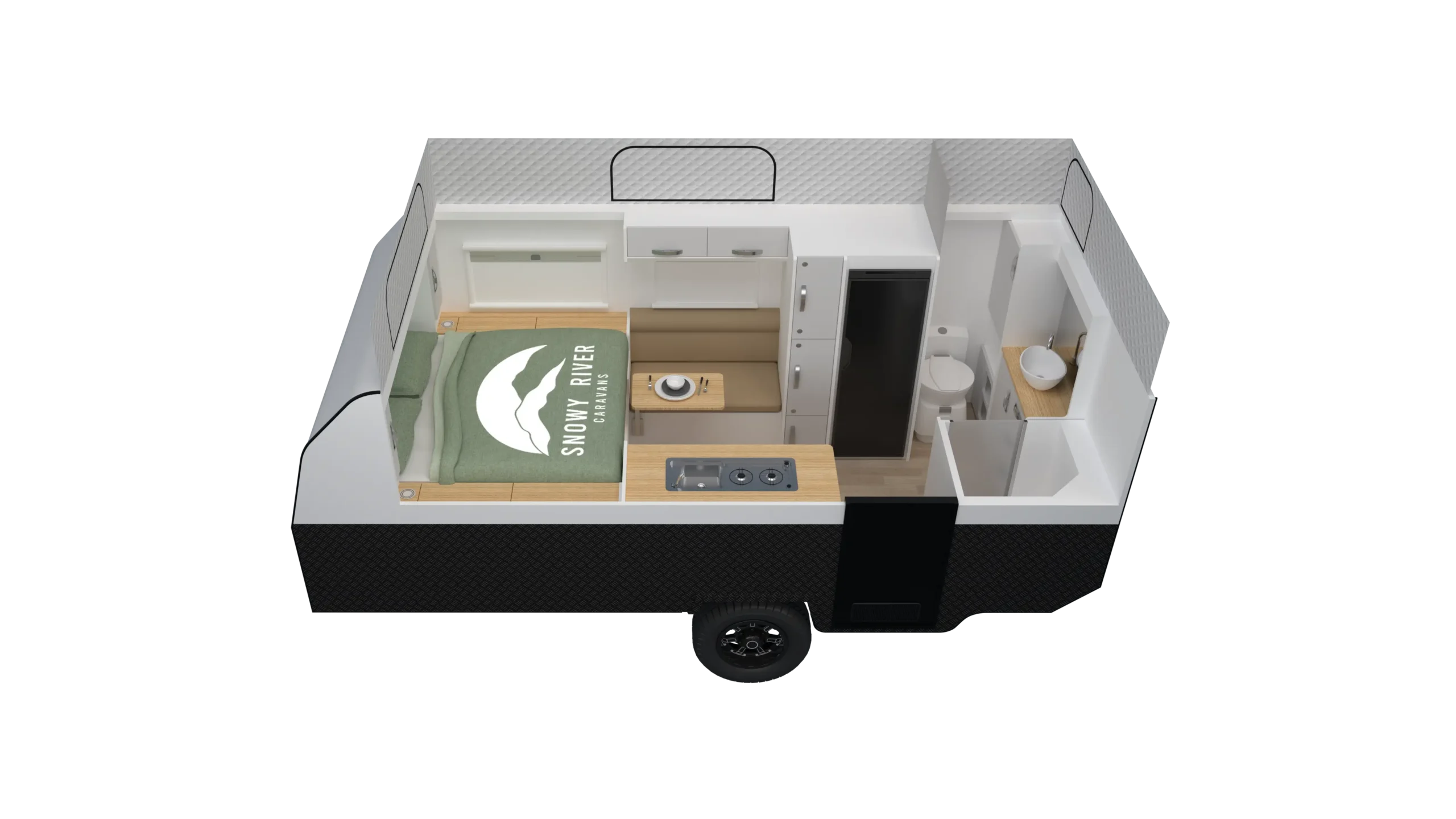 Snowy River Caravans SRH Hybrid Range floorplan 2 of 2