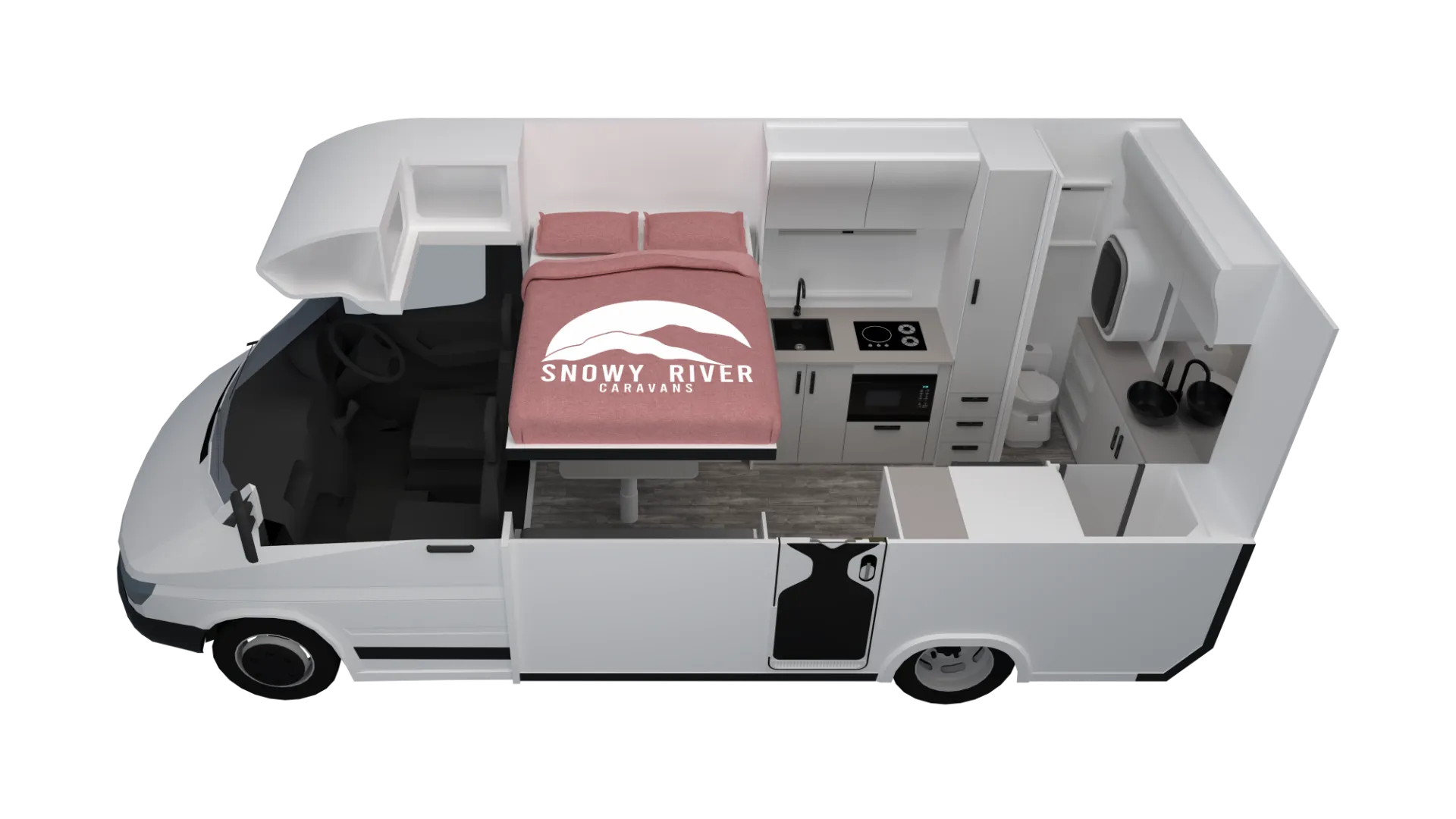 Snowy River Caravans SRM Motorhome Range floorplan 1 of 2