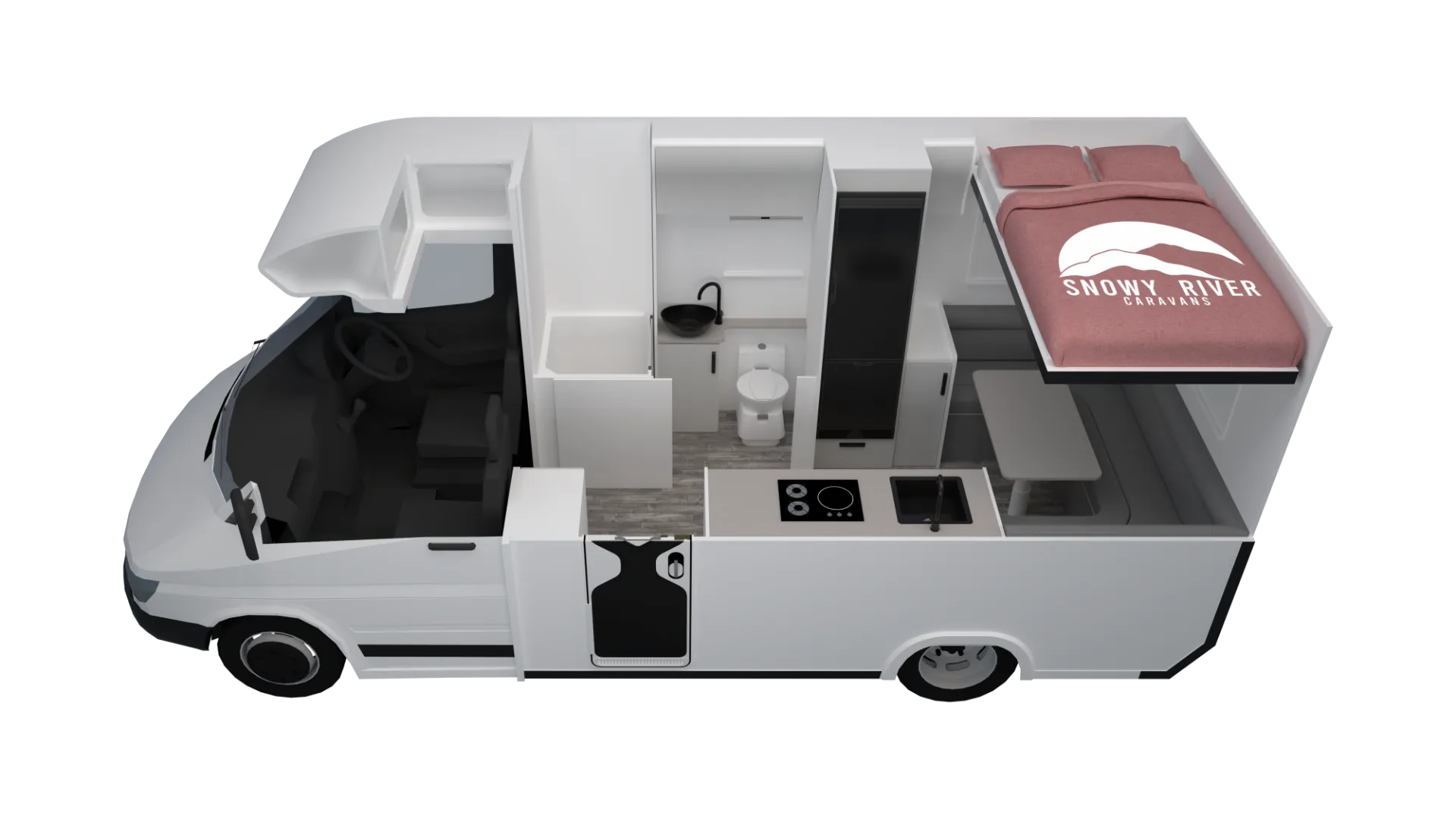 Snowy River Caravans SRM Motorhome Range floorplan 2 of 2