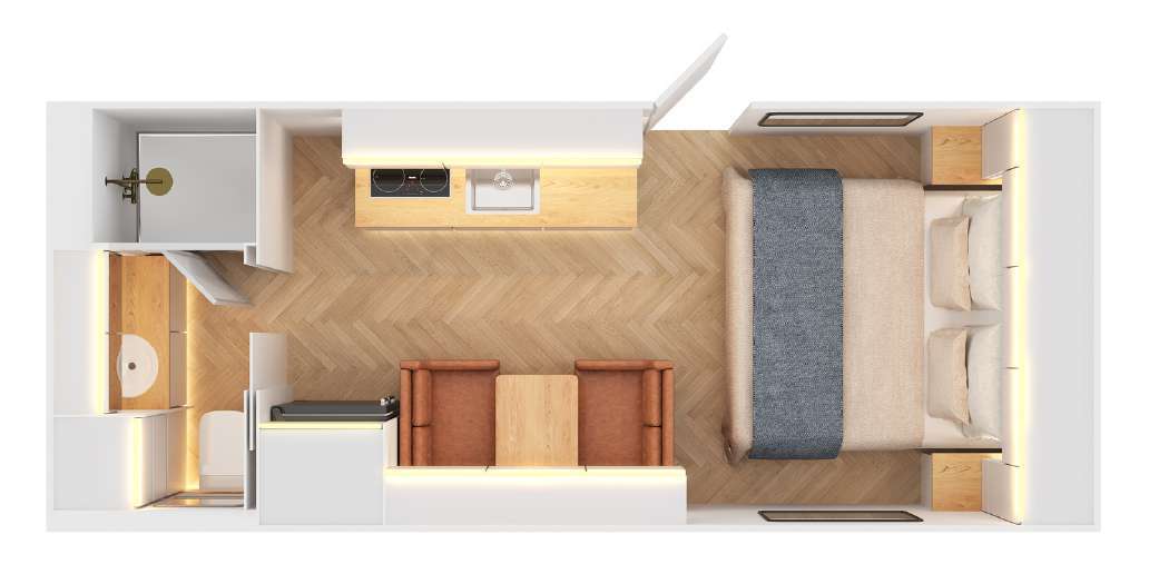 Sunseeker Caravans Desert Storm floor plan 1 of 7