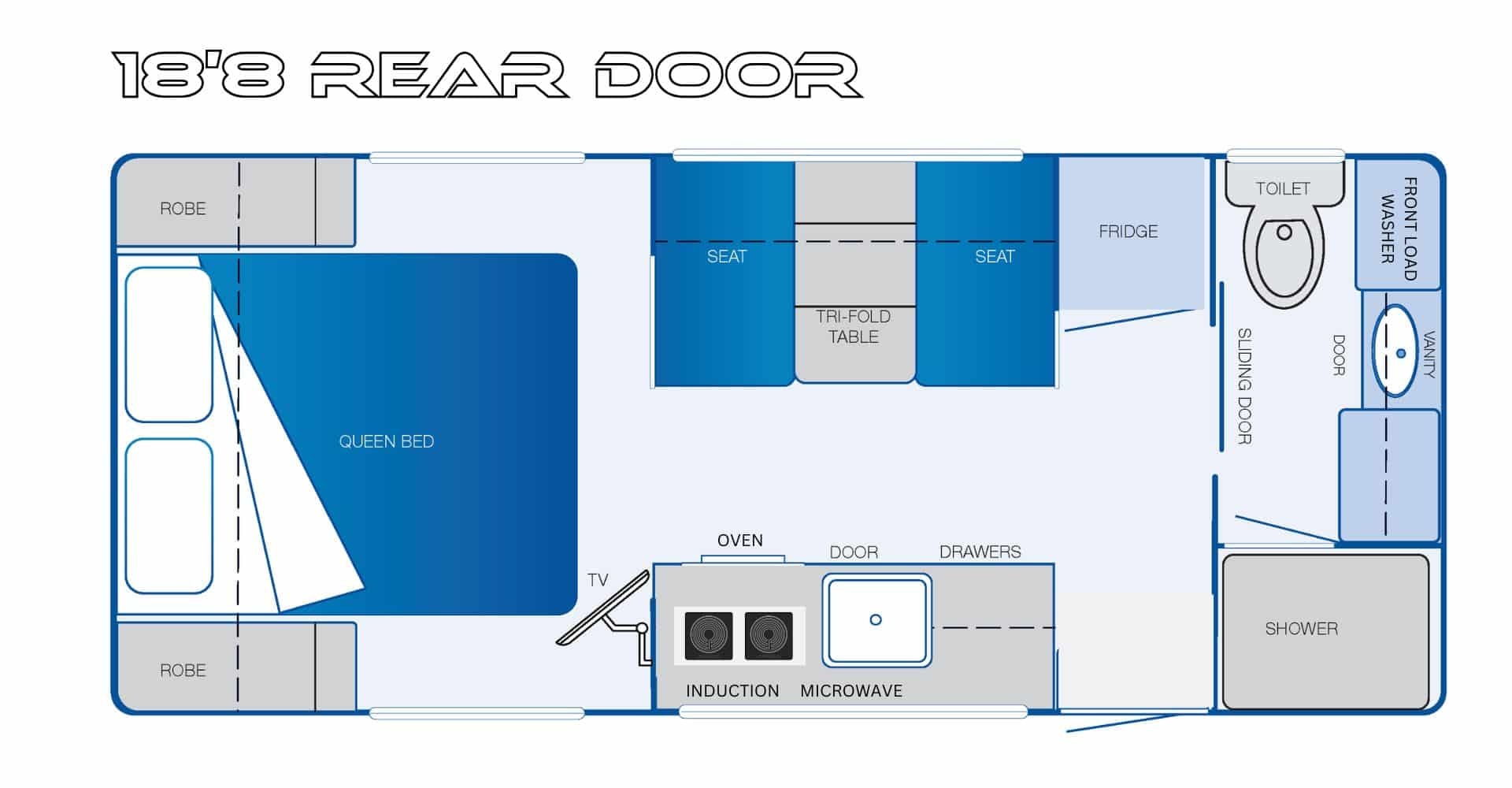 Sunseeker Caravans Merlin floor plan 1 of 3