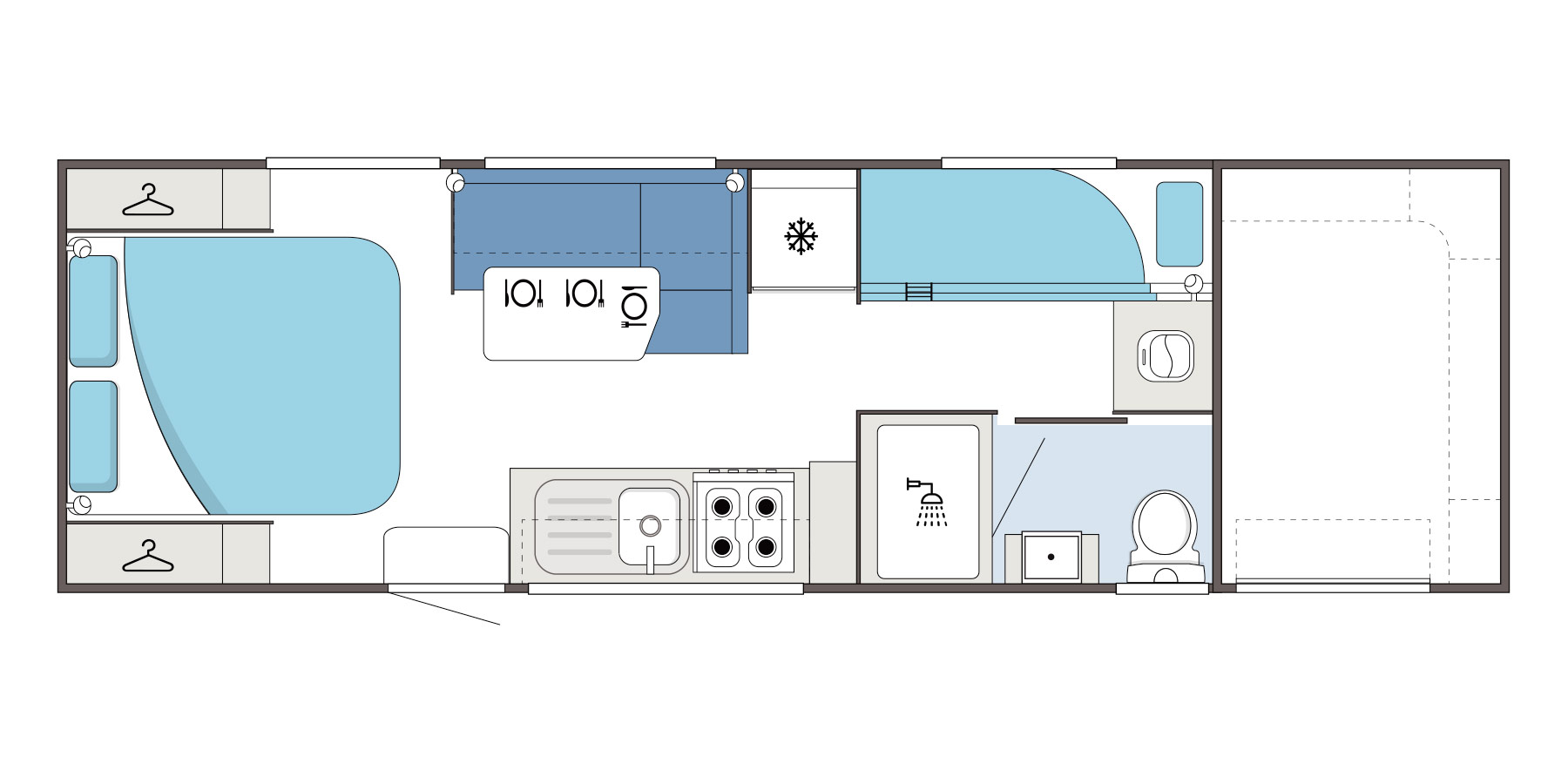 Supreme Caravans Base Camp X floorplan 3 of 3