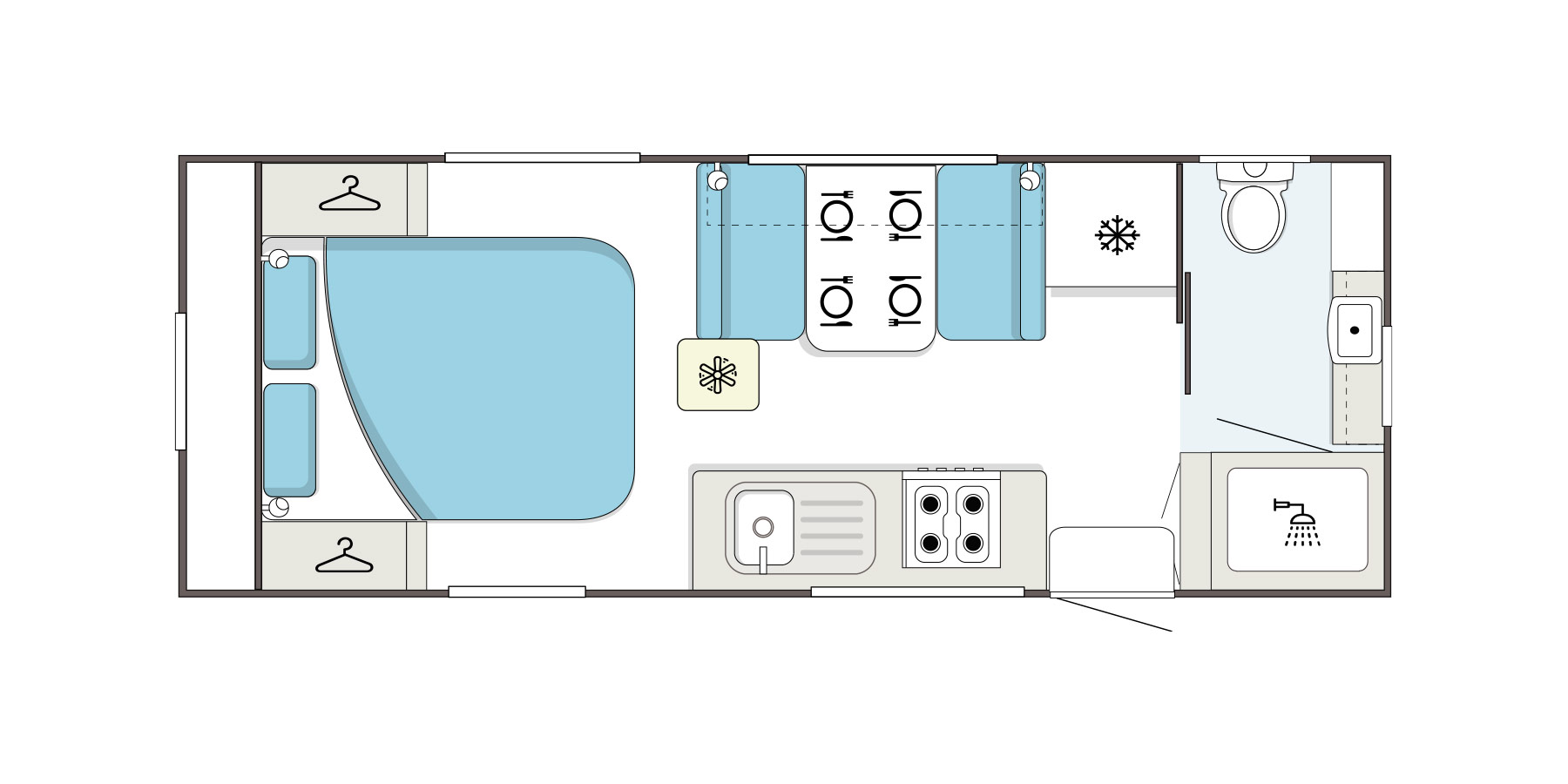 Supreme Caravans Classic Tourer floorplan 6 of 6