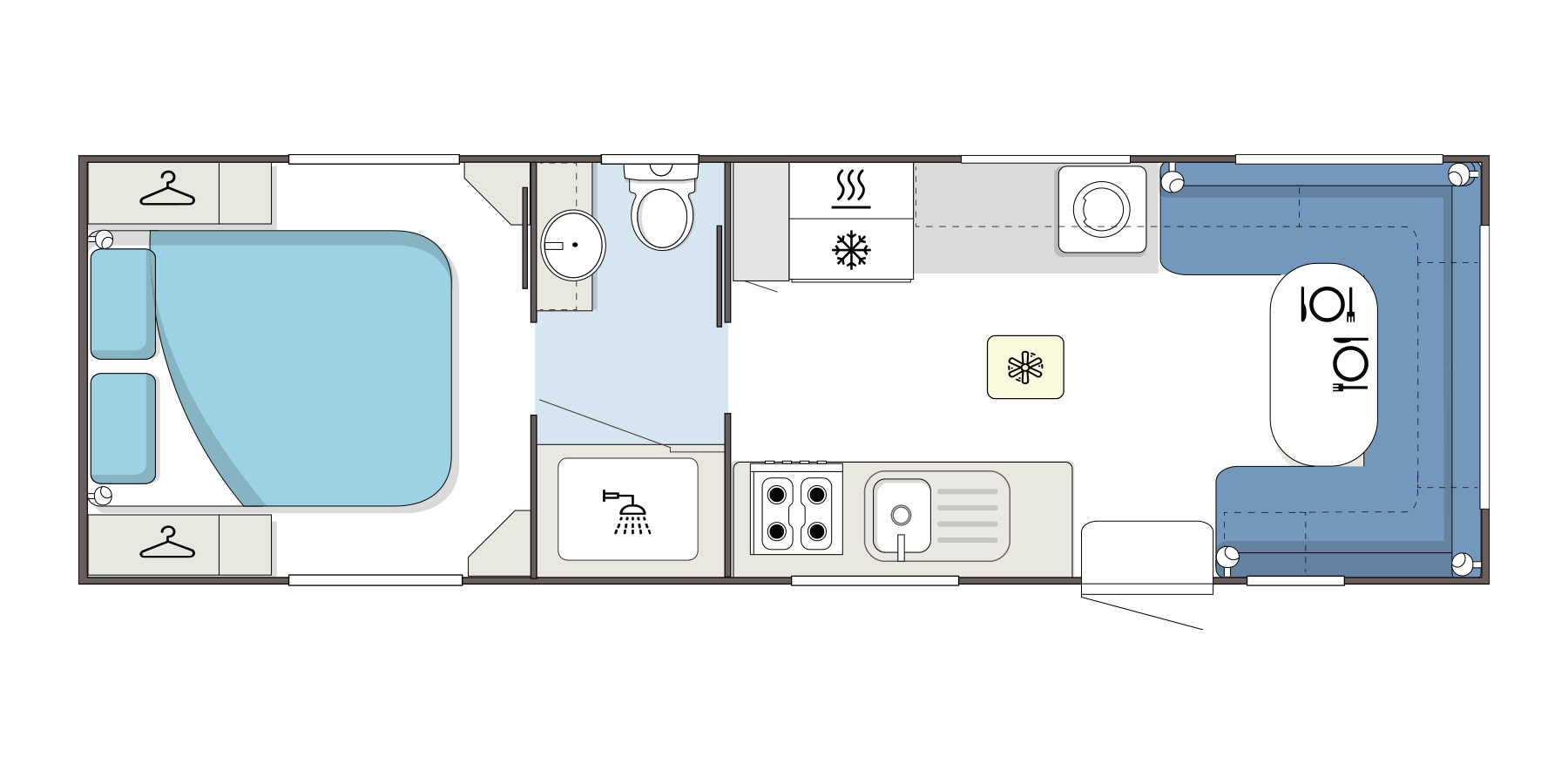Supreme Caravans Eclipse Sunray floorplan 5 of 5