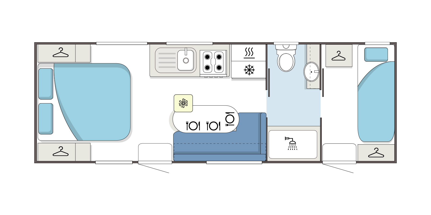 Supreme Caravans Eclipse Weekender floorplan 3 of 3