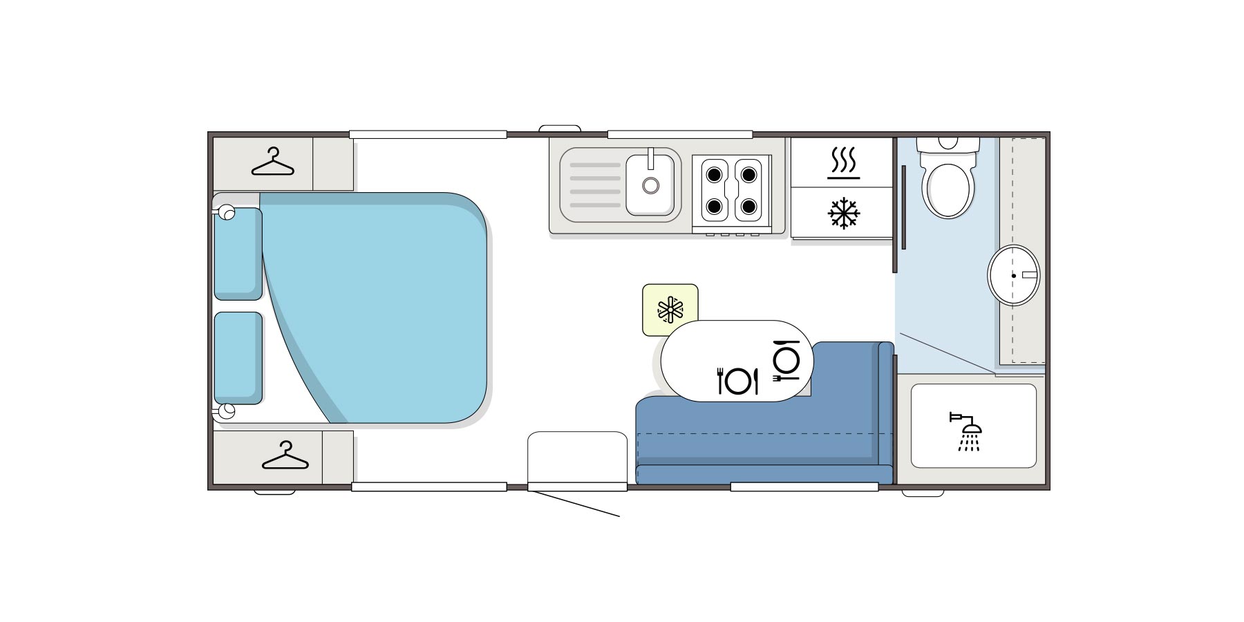 Supreme Caravans Executive floorplan 1 of 6