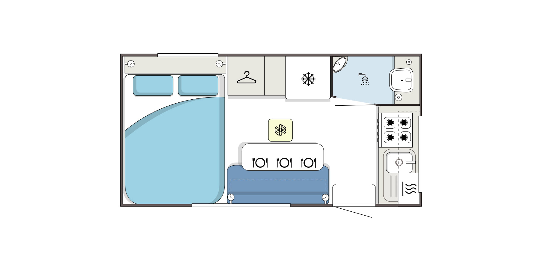 Supreme Caravans Territory floorplan 1 of 6