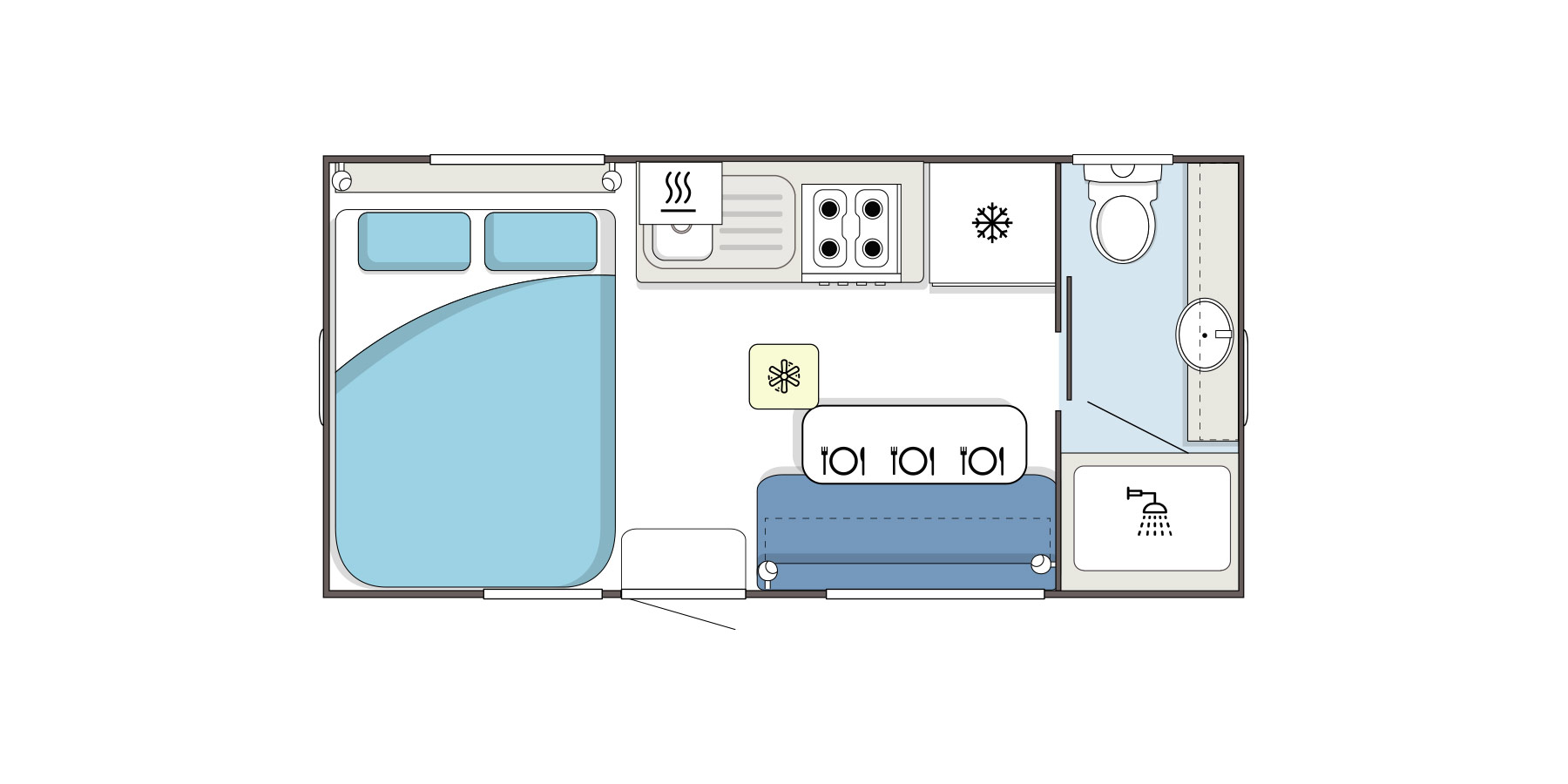 Supreme Caravans Territory floorplan 2 of 6