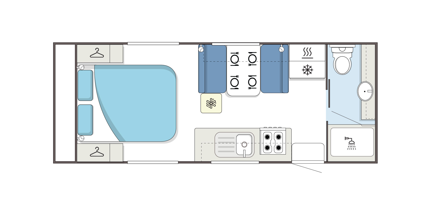 Supreme Caravans Territory floorplan 5 of 6