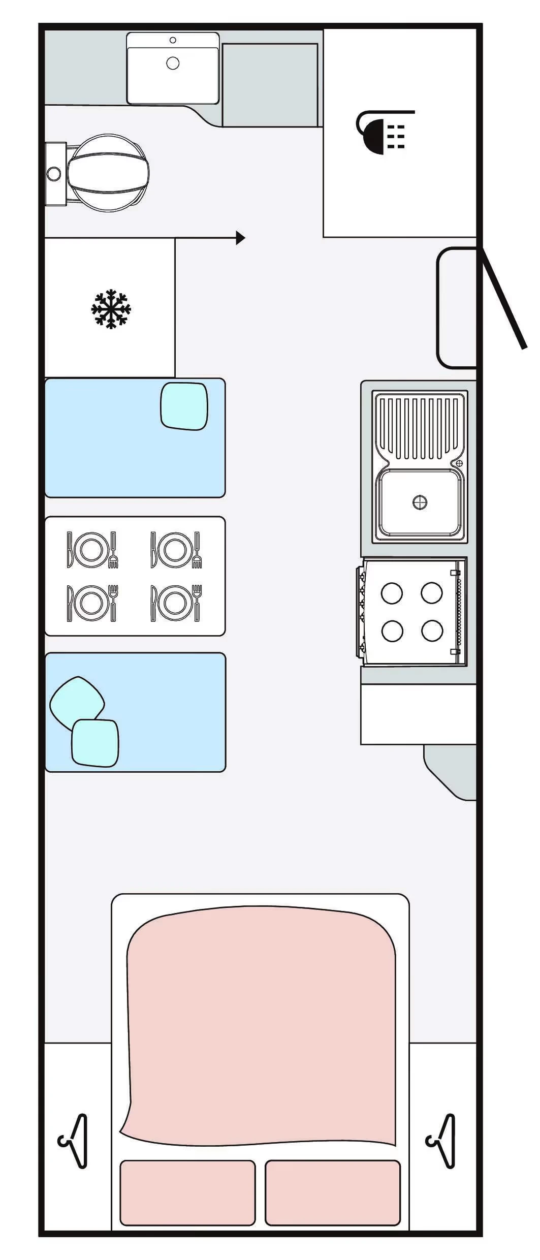 Titan Caravans Dual Axle floor plan 1 of 6