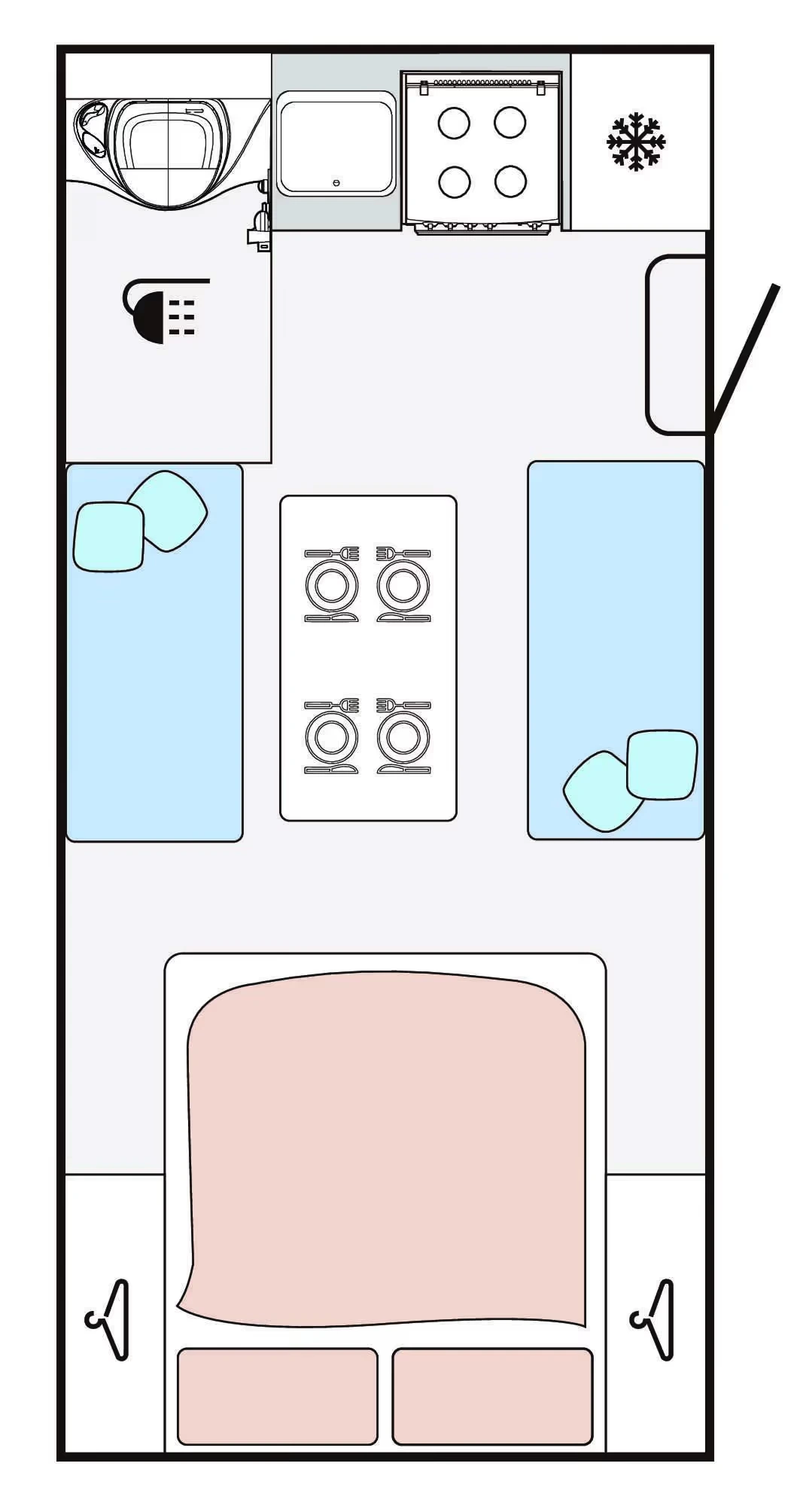 Titan Caravans Single Axle floor plan 1 of 11