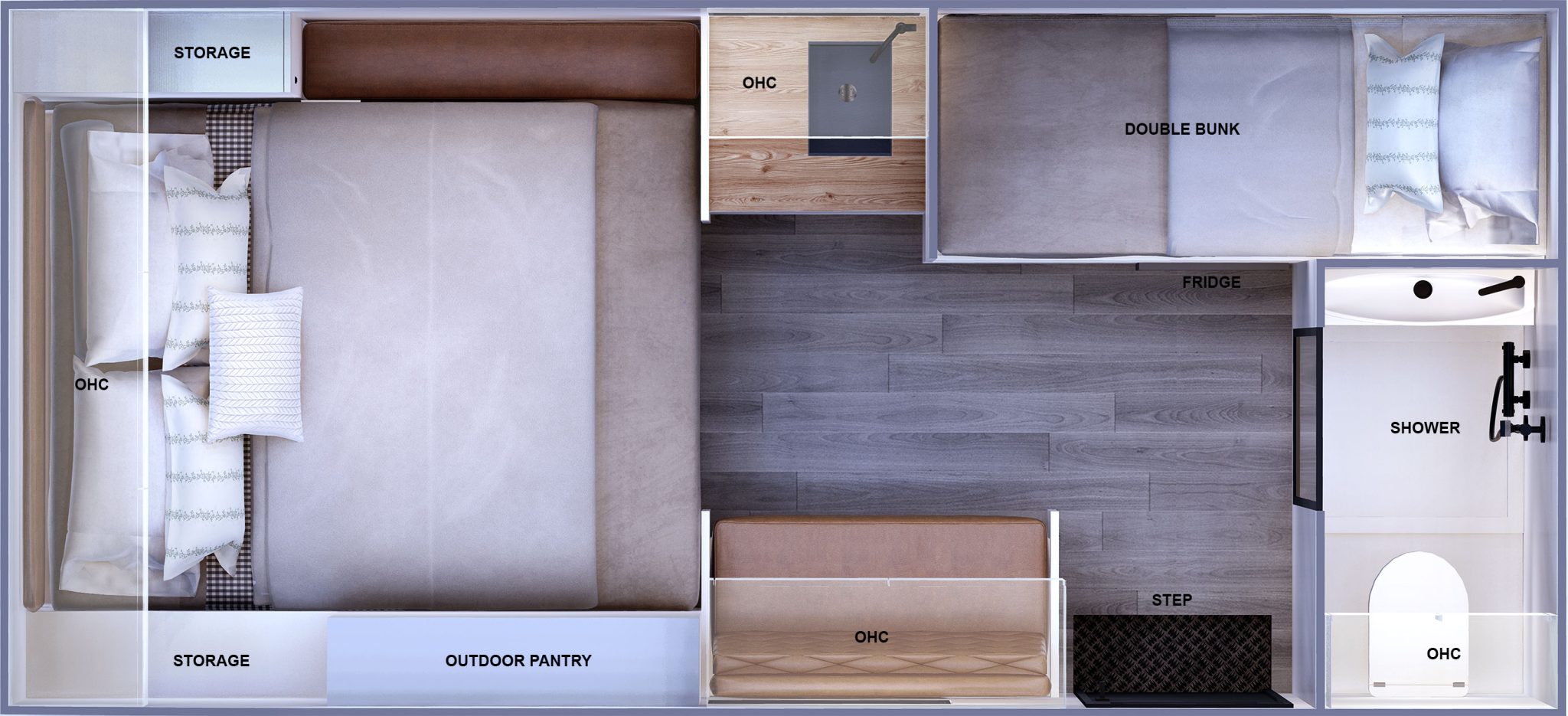 Titanium Caravans HS1 floorplan 2 of 6