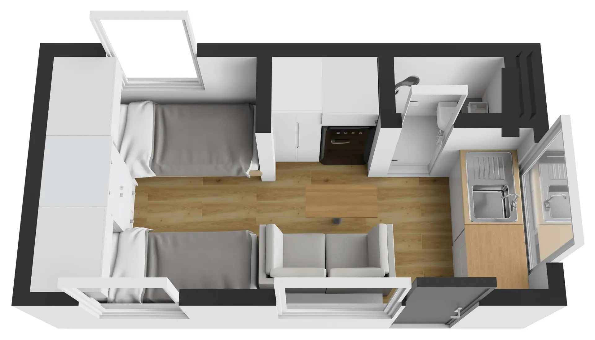 Traveller Caravans Destination Cruise floorplan 1 of 8