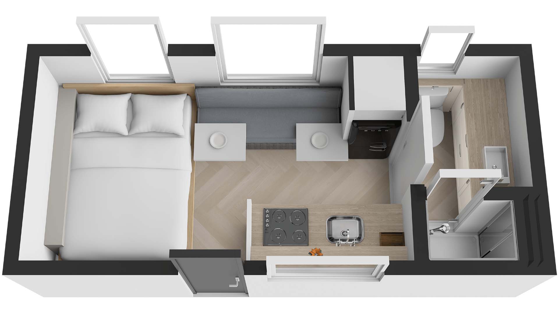 Traveller Caravans Destination Cruise floorplan 3 of 8