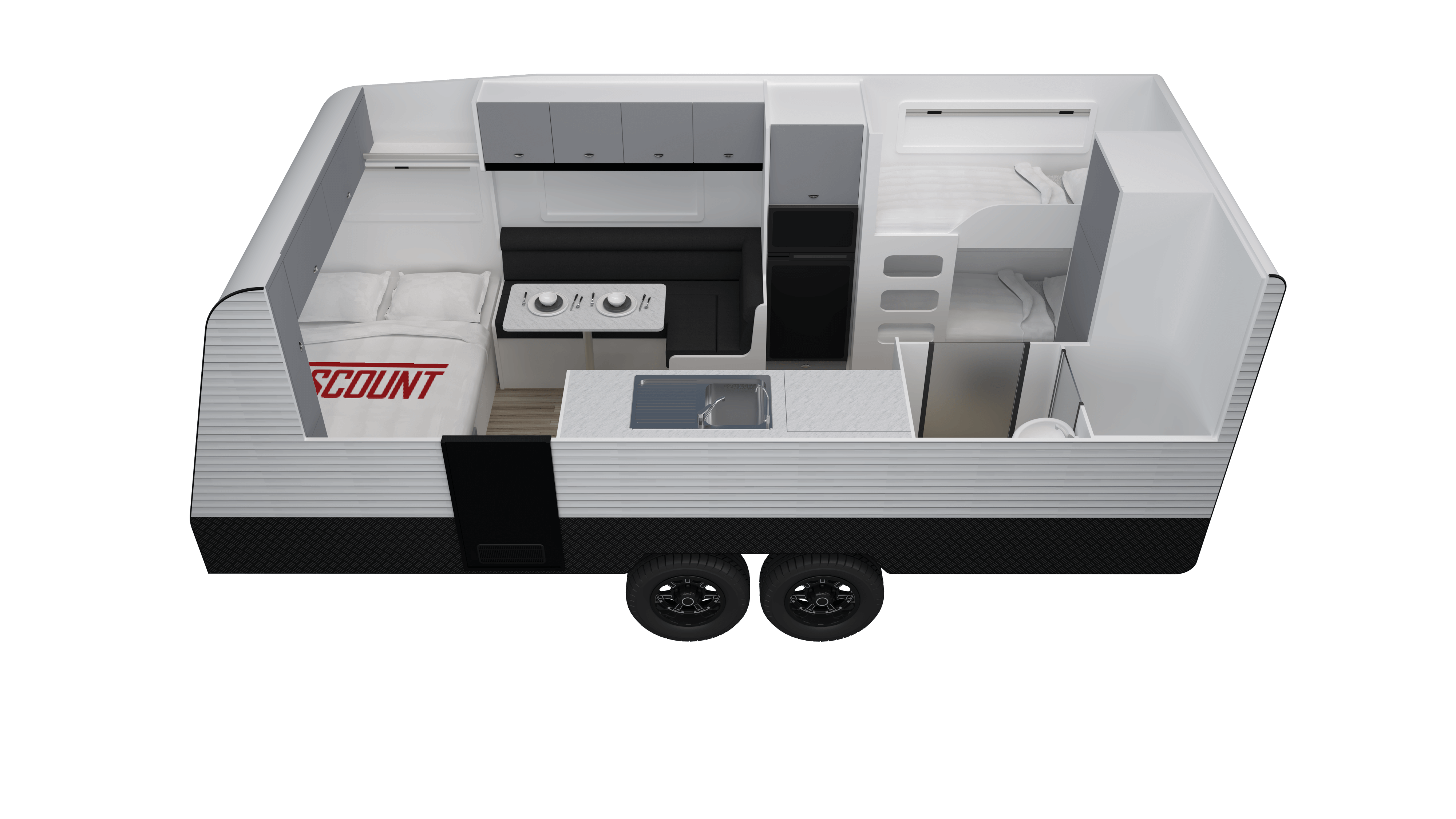 Viscount Caravans Family V2 floor plan 1 of 2