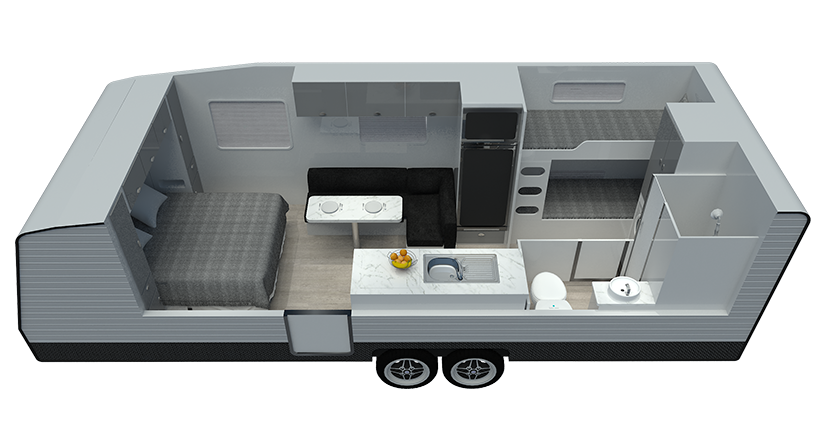 Viscount Caravans Family V3 floor plan