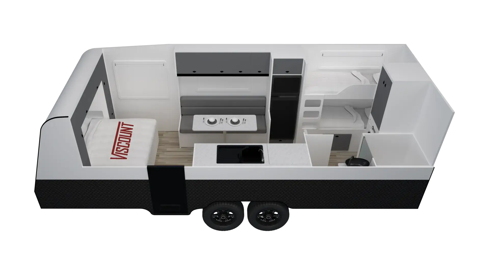 Viscount Caravans Family Wild Shark 3 floor plan