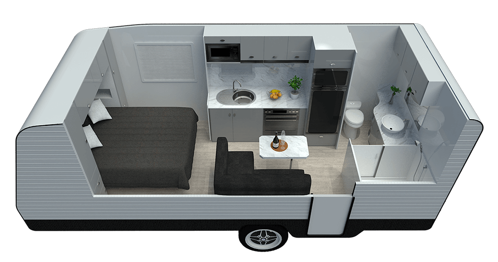 Viscount Caravans V1 floor plan 1 of 2