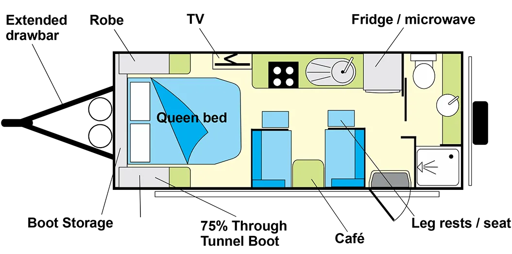 Willow RV Conifer Series floorplan