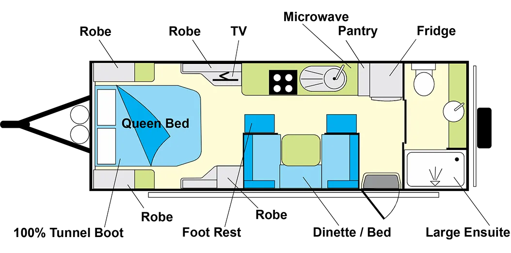 Willow RV Illawarra Series floorplan 2 of 3