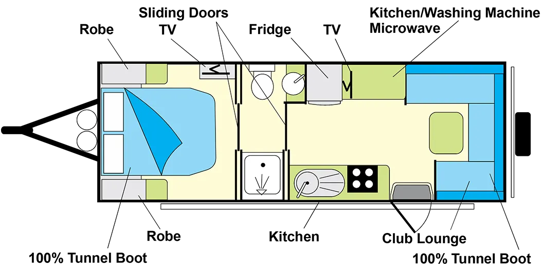 Willow RV Illawarra Series floorplan 3 of 3