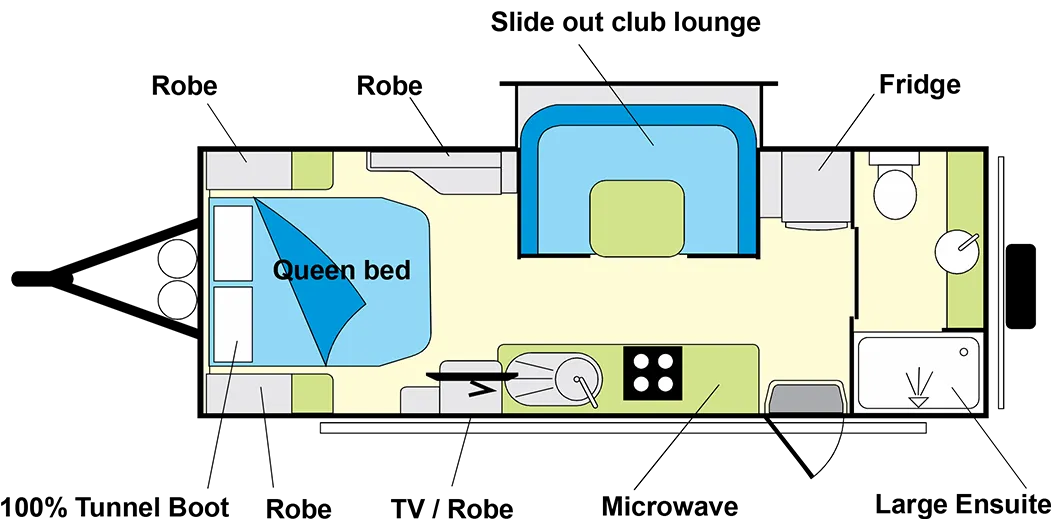 Willow RV Ironbark Series floorplan 3 of 3