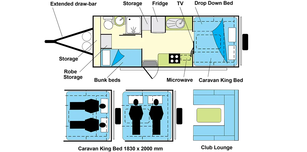 Willow RV Waratah Series floorplan 2 of 2