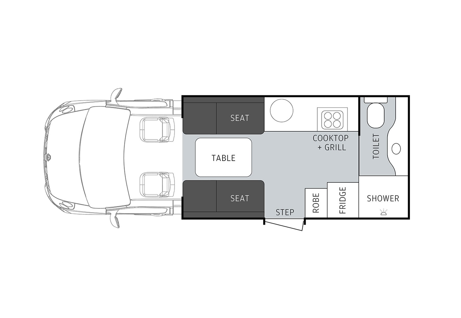 Windsor RV Australia Daintree floor plan 1 of 2