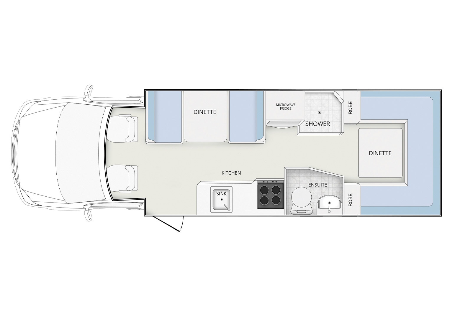 Winnebago Burleigh floor plan 1 of 2
