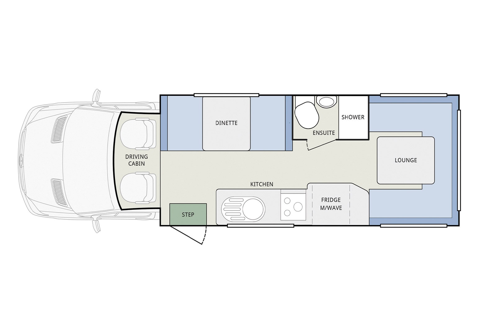 Winnebago Byron floor plan 1 of 2
